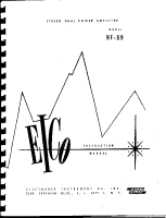 Eico HF-89 - Owners Manual 